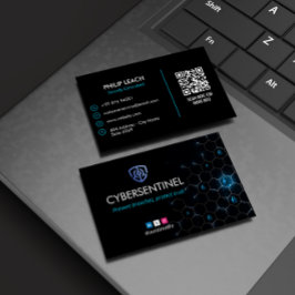 Cybersäkerhet - företag | Futuristiska för enkel M Visitkort