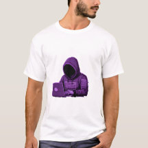 Cybersäkerhet Hacker Kodning i Hoodie Mäns Grafi