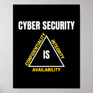 Cybersäkerhet och Internet Geek Poster