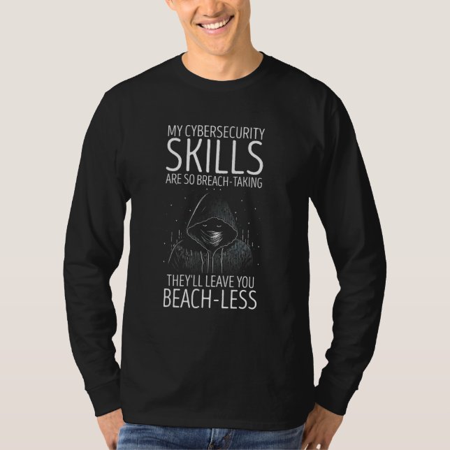 Cybersäkerhetsexpert för White Hat Hacker och Cyb T Shirt (Framsida)