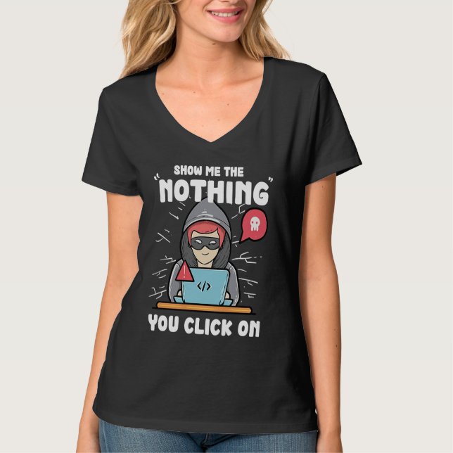 Cybersäkerhetsexpert I datatekniker för ethi T Shirt (Framsida)