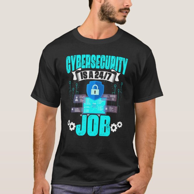 Cybersäkerhetsjobb för Internet Computer Programme T Shirt (Framsida)
