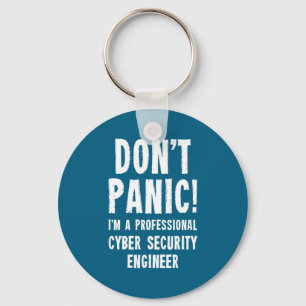 Cybersäkerhetstekniker Illustration Nyckelring