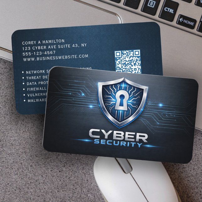 Cybersäkerhetstjänsttekniker QR-kod Visitkort (Skapare uppladdad)