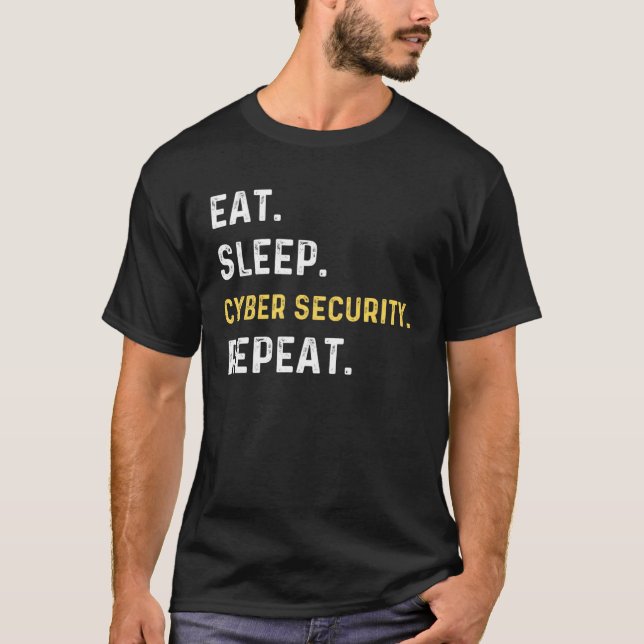 Cybersecurity Analyst Technology ingenjör cyber se T Shirt (Framsida)