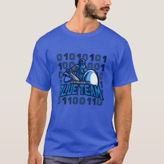 Cybersecurity Blue Team Spartan Matrix T Shirt