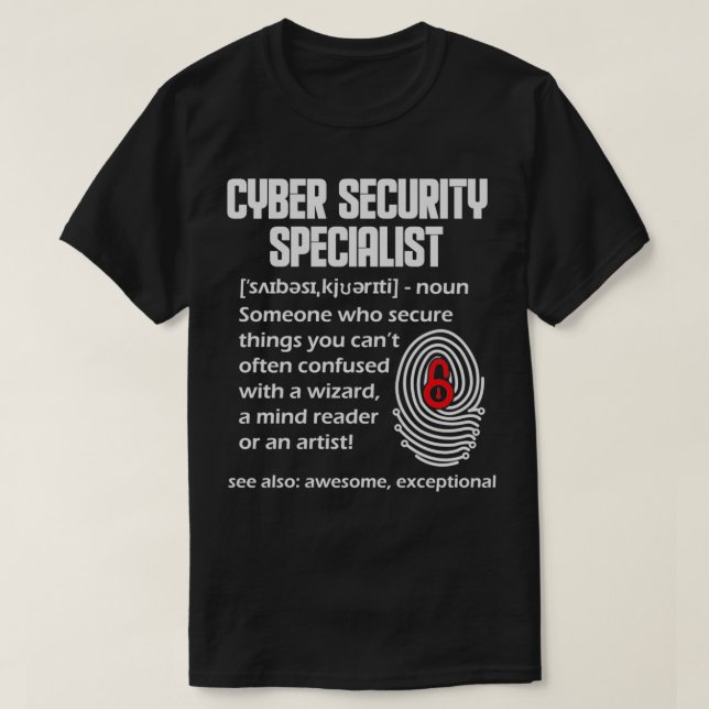 Cybersecurity DNA Computer Nerd Gift T Shirt (Design framsida)