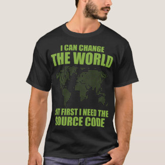 Cybersecurity för datorhacker Funny källkod T Shirt