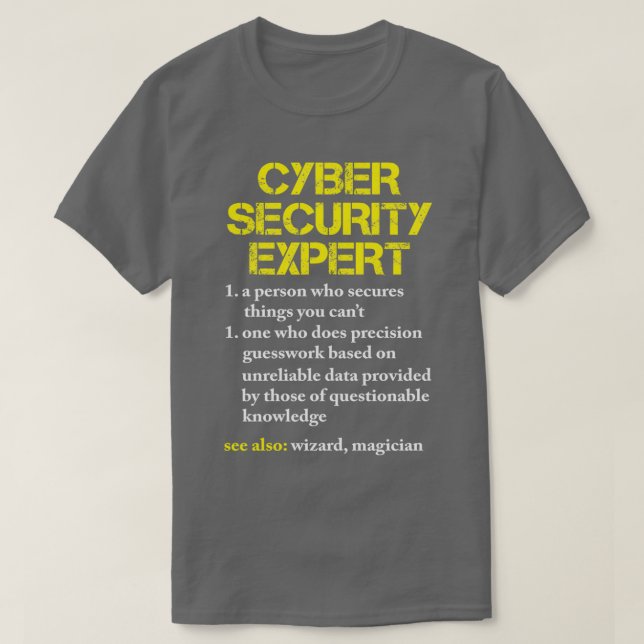 Cybersecurity Hacker Computer Nerd Gift T Shirt (Design framsida)