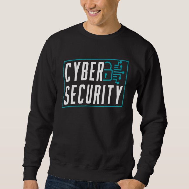 Cybersecurity Hacker Hacker Hacking-hack-datasäker Lång Ärmad Tröja (Framsida)