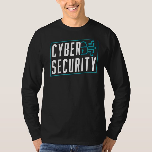 Cybersecurity Hacker Hacker Hacking-hack-datasäker T Shirt (Framsida)