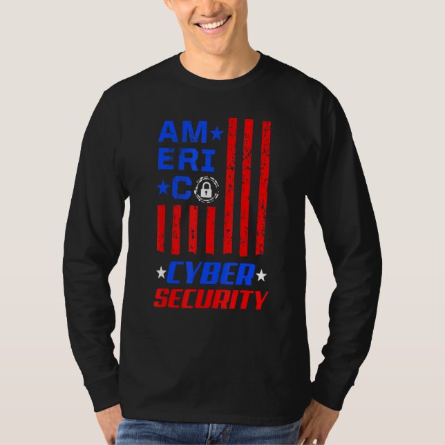 Cybersecurity IT Analyst Auktoriserad Tech Securit T Shirt (Framsida)