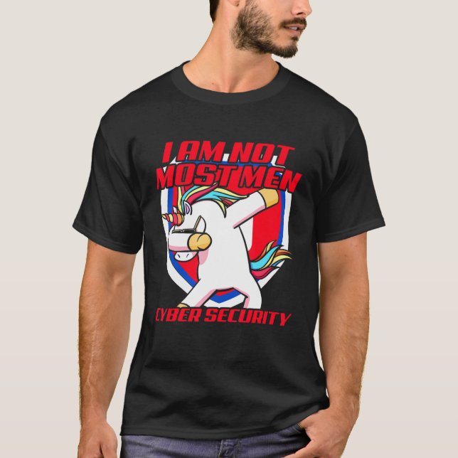 Cybersecurity IT Analyst Auktoriserad Tech Securit T Shirt (Framsida)
