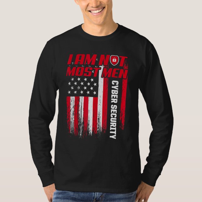 Cybersecurity IT Analyst Auktoriserad Tech Securit T Shirt (Framsida)