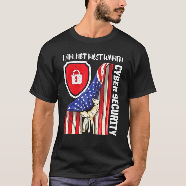 Cybersecurity IT Analyst Auktoriserad Tech Securit T Shirt (Framsida)