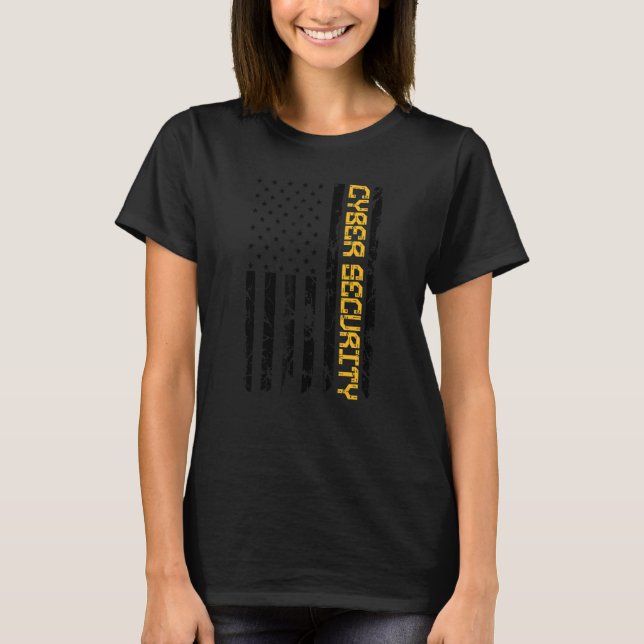 Cybersecurity IT Analyst DA1 US Auktoriserad Tec T Shirt (Framsida)