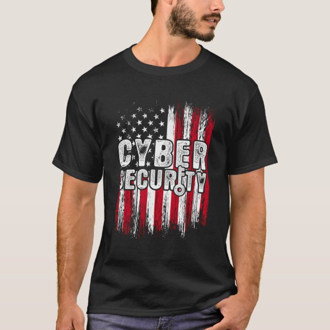Cybersecurity IT Analyst Educate Auktoriserad Tech T Shirt (Framsida)
