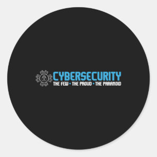 Cybersecurity, Paranoid IT Analyst Programmer H Runt Klistermärke
