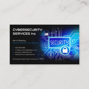 Cybersecurity Services TJÄNST FÖR SKYDD AV ONLIN Visitkort