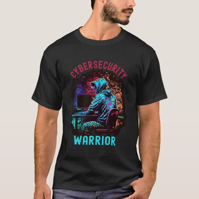 Cybersecurity Specialist's Auktoriserad Hacker IT  T Shirt (Framsida)