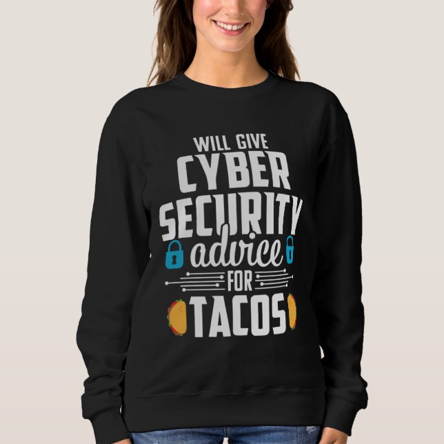 Cybersecurity  Taco Computer Professional Engineer T Shirt (Framsida)