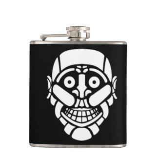 Cybersmily logo Cyberpunk flask Fickplunta