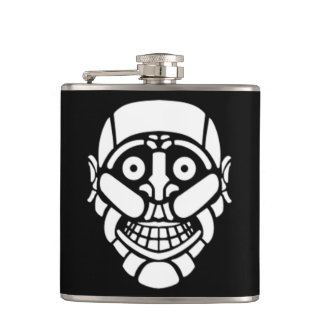 Cybersmily logo Cyberpunk flask Fickplunta