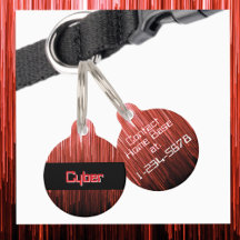 Cyberspace Techno Red and Black Personlig