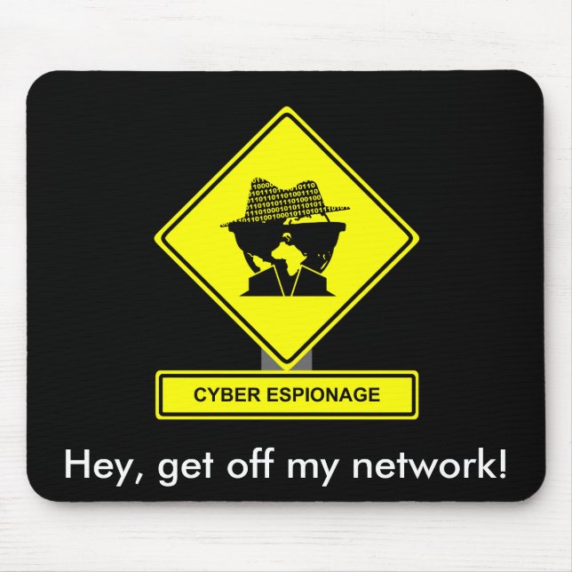 Cyberspionage Mousepad Musmatta (Framsidan)
