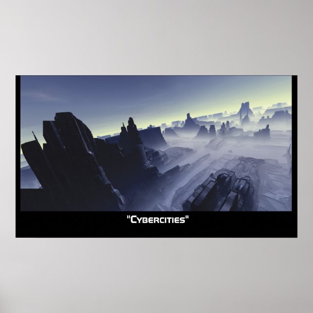 Cyberstäder Poster (Framsidan)