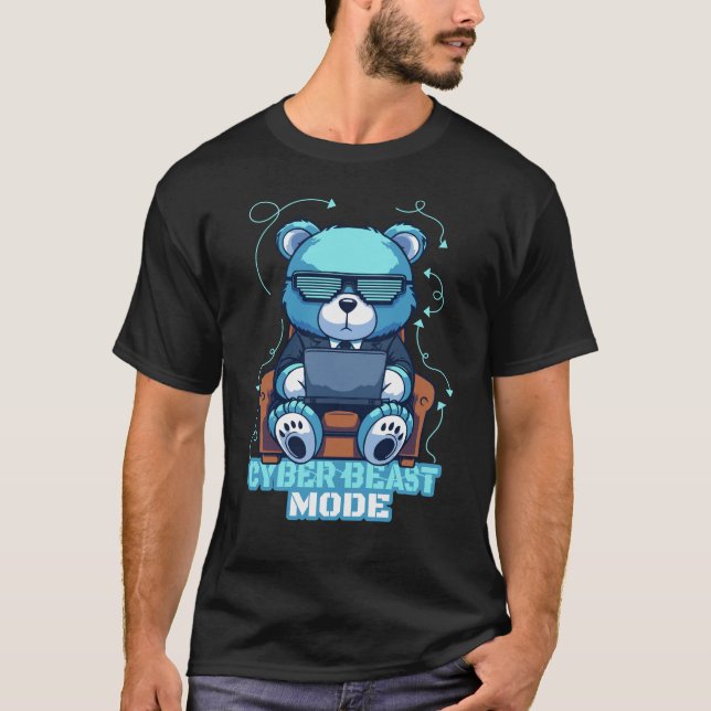 cyberstyrbjörn t shirt (Framsida)