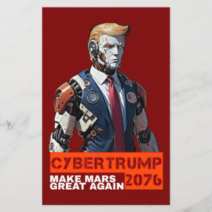 CyberTrump 2076   Gör Mars Underbar igen Flygblad