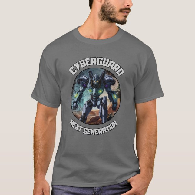 Cybervakt nästa Generation: Digital Sentinel T Shirt (Framsida)
