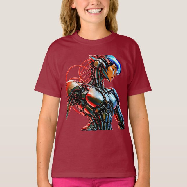 Cyborg AI T-Shirt (Framsida)