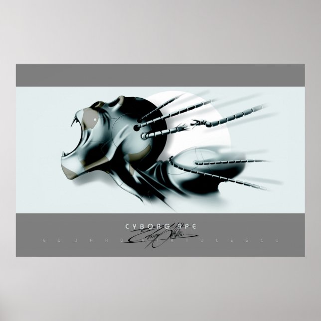 Cyborg Ape Poster (Framsidan)
