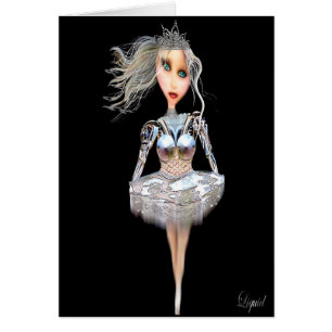 Cyborg Ballerina Anpassade OBS Kort