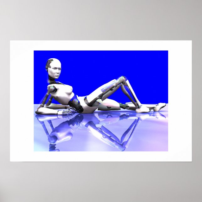 Cyborg Blue Poster (Framsidan)