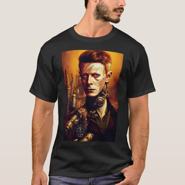 Cyborg Bowie T Shirt (Framsida)