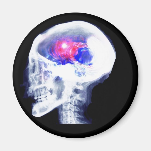 Cyborg Brain Magnet (Framsidan)
