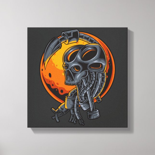 Cyborg Evolution Canvastryck (Framsida)