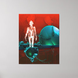 Cyborg-fabriken Canvastryck