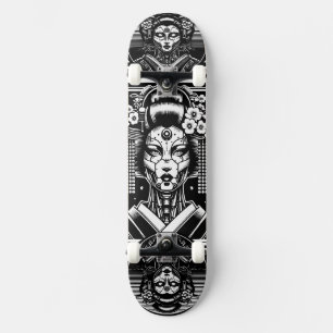 Cyborg Geisha Mini Skateboard Bräda 18,5 Cm