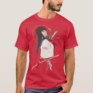 Cyborg Girl Aesthetic Samurai Japanska Otaku Weebs T Shirt