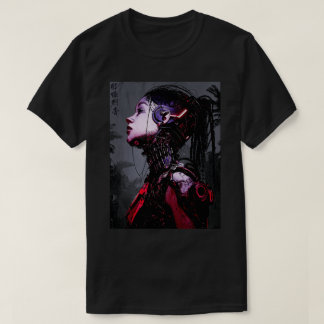 Cyborg Girl Urban Cyberpunk Style T Shirt