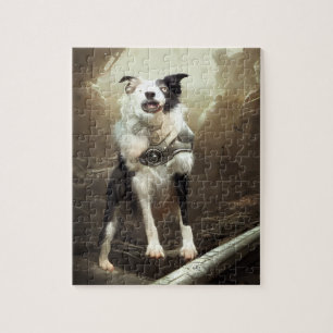 Cyborg Gräns Collie Jigszle Puzzle Pussel