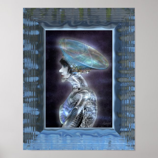 Cyborg Hathaway PRINT Poster (Framsidan)