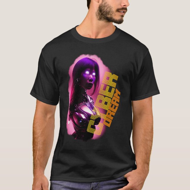 Cyborg Japanese woman T Shirt (Framsida)