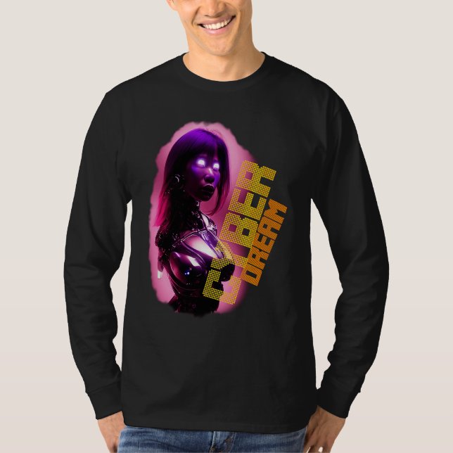 Cyborg Japanese woman T Shirt (Framsida)