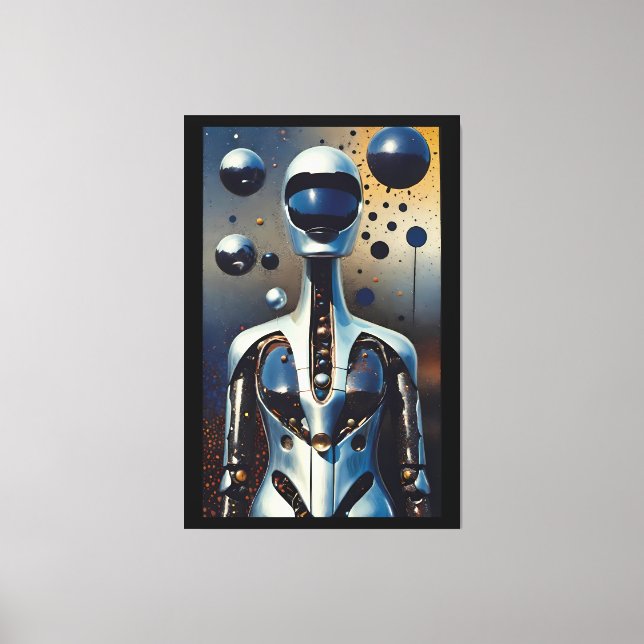 Cyborg Jones - Ken Gage Art Canvastryck (Framsida)