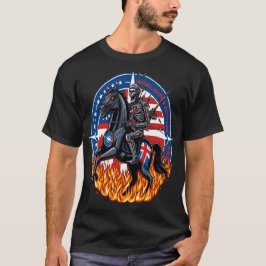  "Cyborg Knight in Flames T Shirt